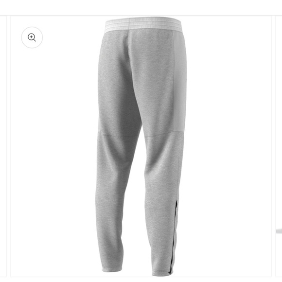 Adidas Team Lite Issue Tapered Mens Size XL Grey Track Sports Jogger Pants 09/18 - Picture 10 of 16